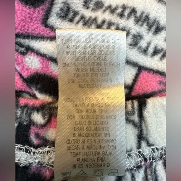 Disney Mickey & Minnie Mouse soft cozy fleece pajama bottoms‎ women’s large - Picture 6 of 6